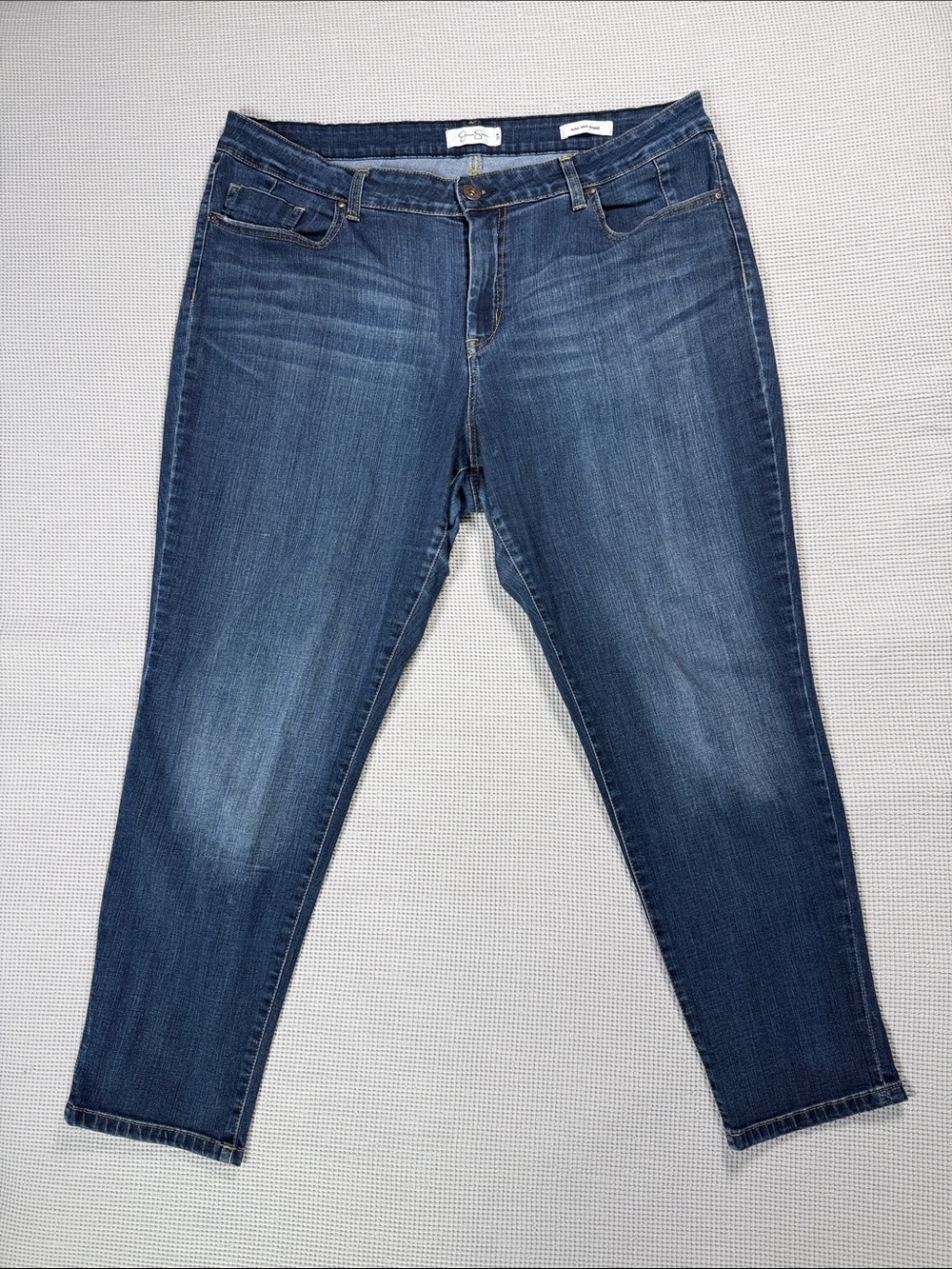 Jessica Simpson Mika Best Friend Medium Wash Skinny Jeans 18W